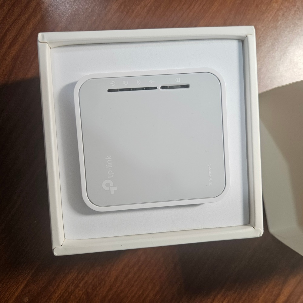 TP-Link AC750 Wi-Fi Travel Router TL-WR902AC White Dual Band Compact Portable